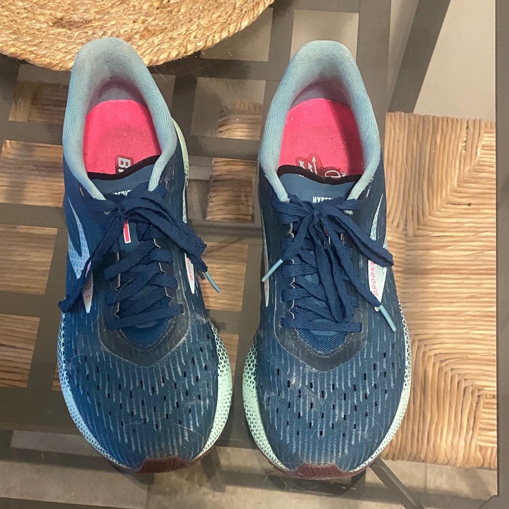 Brooks Women's Navy and Teal Athletic Shoes